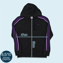 Lade das Bild in den Galerie-Viewer, Adidas Zip Hoodie 2012, schwarz, S/M Damen
