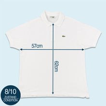 Lade das Bild in den Galerie-Viewer, Lacoste Chemise Polo 90er Made in France, weiß, L/XL
