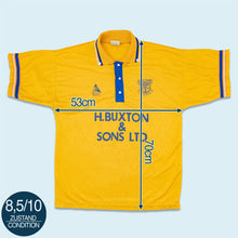 Lade das Bild in den Galerie-Viewer, Paulas Benara Trikot &quot;Leek Town FC&quot; 90er Made in Britan, gelb, L
