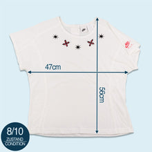 Lade das Bild in den Galerie-Viewer, Nike T-Shirt/Top &quot;Tennis&quot; 90er, weiß, M Damen
