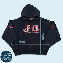Lade das Bild in den Galerie-Viewer, Johnny Blaze Zip Hoodie &quot;heavy weight&quot; 00er, schwarz, XXL breit
