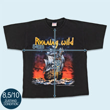 Lade das Bild in den Galerie-Viewer, B&amp;C T-Shirt &quot;Running Wild &#39;under Jolly Roger&#39;&quot; 2006, schwarz, M/L
