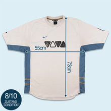 Lade das Bild in den Galerie-Viewer, Nike x Viva Trikot &quot;Promo Nummer 2&quot; 2000er Y2K, weiß/grau, L
