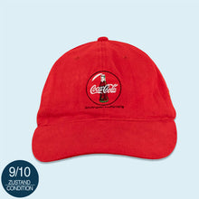 Lade das Bild in den Galerie-Viewer, Coca Cola Mütze &quot;Erfrischend ab Werk-Team&quot; 90er/00er, rot, Einheitsgröße
