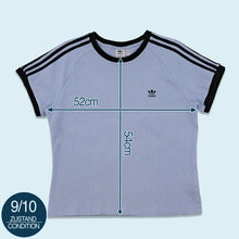 Lade das Bild in den Galerie-Viewer, Adidas T-Shirt 2023, blau/flieder, L/XL Damen
