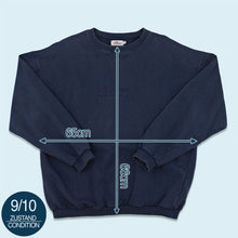 Lade das Bild in den Galerie-Viewer, S.Oliver Sweatshirt 90er, blau, XL breit
