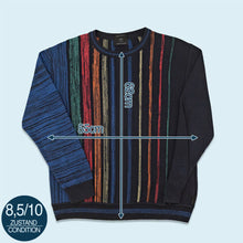 Lade das Bild in den Galerie-Viewer, Carlo Colucci Strickpullover 00er Made in Italy, mehrfarbig, L
