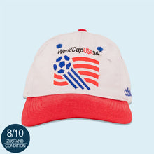 Lade das Bild in den Galerie-Viewer, Adidas Mütze &quot;World Cup USA&quot; 1994, weiß, Einheitsgröße
