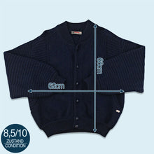 Lade das Bild in den Galerie-Viewer, Alphorn Bomberjacke &quot;heavy Wool&quot; 90er, blau, XL
