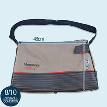 Lade das Bild in den Galerie-Viewer, ISC Sports Sporttasche &quot;Mercedes Sport Design&quot; 80er/90er, blau/grau
