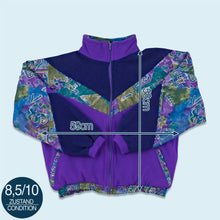 Lade das Bild in den Galerie-Viewer, Fleece Jacke 80er/90er, lila, M breit
