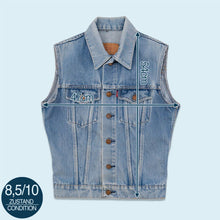 Lade das Bild in den Galerie-Viewer, Levi&#39;s Weste 70er/80er, blau, XS/S Damen
