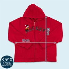 Lade das Bild in den Galerie-Viewer, Disney Zip Hoodie &quot;Mickey&quot;, rot, L/XL
