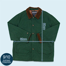 Lade das Bild in den Galerie-Viewer, Lands End Jacke dünn &quot;barn jacket&quot;, grün, L/XL
