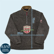 Lade das Bild in den Galerie-Viewer, Gant USA Quarter Zip Fleece &quot;rugger Fleece&quot; 90er Made in Portugal, grau, XL

