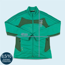 Lade das Bild in den Galerie-Viewer, Adidas Terrex Fleece Jacke dünn 2012, grün, M/L Damen
