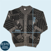 Lade das Bild in den Galerie-Viewer, Cardigan/Strickjacke 80er/90er, grau, L
