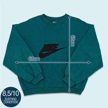 Lade das Bild in den Galerie-Viewer, Nike Sweatshirt 90er, blau, L/XL breit
