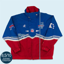 Lade das Bild in den Galerie-Viewer, Logo Athletic Jacke "NFL Buffalo Bills" 90er, blau/rot, XL/XXL
