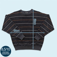 Lade das Bild in den Galerie-Viewer, Kapart Sweatshirt "samt" 80er Made in Western Germany, schwarz, M/L breit
