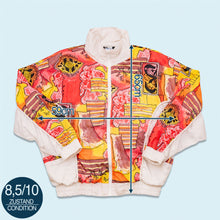 Lade das Bild in den Galerie-Viewer, Rodeo Trainingsjacke 90er, weiß/rot, M/L
