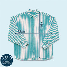 Lade das Bild in den Galerie-Viewer, Atelier Goldener Schnitt Hemd 70er/80er, weiß/blau, M Damen
