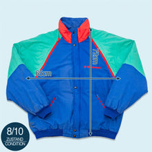 Lade das Bild in den Galerie-Viewer, IMI 2 in 1 Jacke/Weste "Kawasaki" 80er/90er Made in Belgium, blau, XL

