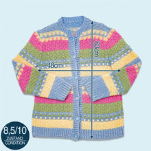 Lade das Bild in den Galerie-Viewer, Handmade Strickjacke, mehrfarbig, M/L Damen
