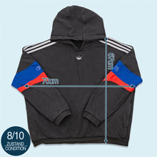 Lade das Bild in den Galerie-Viewer, Adidas Hoodie "distressed" 2019, schwarz, XL breit
