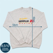 Lade das Bild in den Galerie-Viewer, Fruit of the Loom Sweatshirt "Nascar Caterpillar Racing" 00er, grau, M
