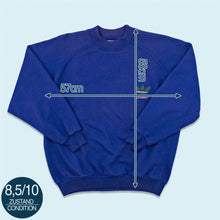 Lade das Bild in den Galerie-Viewer, Adidas Sweatshirt 80er/90er made in Greece, lila, S/M breit
