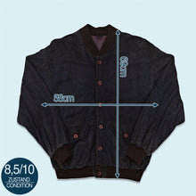 Lade das Bild in den Galerie-Viewer, Jacke "Ziegenvelours" 80er/90er, blau, L
