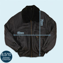Lade das Bild in den Galerie-Viewer, Jacke "Kunstleder" 90er, schwarz, XL
