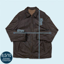 Lade das Bild in den Galerie-Viewer, Emidio Fucci Sport Lederjacke "echtes Leder" 90er/00er, schwarz, XXL
