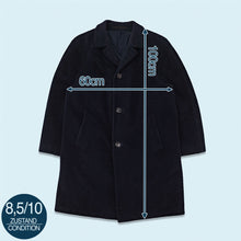 Lade das Bild in den Galerie-Viewer, Pefri Modell Mantel "Spezialanfertigung aus Kamelhaar und Wolle" 50er/60er, blau, L
