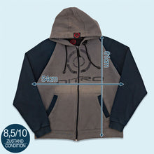 Lade das Bild in den Galerie-Viewer, Nitro Zip Hoodie 00er, grau/blau, M
