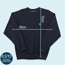 Lade das Bild in den Galerie-Viewer, Wind LTD Edition Sweatshirt "white season" 90er Made in Portugal, blau, L
