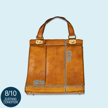 Lade das Bild in den Galerie-Viewer, Lederhandtasche 80er/90er, braun
