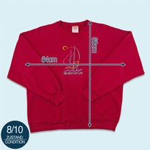Lade das Bild in den Galerie-Viewer, Hanes Sweatshirt "Newport" 00er Made in Mexico, rot, XL
