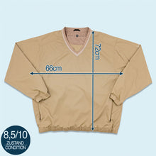 Lade das Bild in den Galerie-Viewer, Nike Golf Windbreaker V-Neck Sweatshirt dünn 00er, beige, XXL
