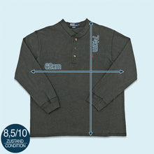 Lade das Bild in den Galerie-Viewer, Polo Ralph Lauren Sweatshirt "Henley" 00er, grau, XL
