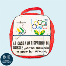 Lade das Bild in den Galerie-Viewer, Tragetasche "Olympia" 80er, rot/weiß
