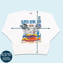 Lade das Bild in den Galerie-Viewer, Oneita Power-Sweat Sweatshirt "Super Bowl XXX" 1996 Made in the USA, weiß, XL

