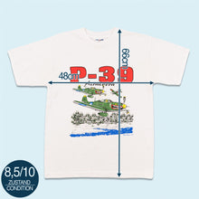 Lade das Bild in den Galerie-Viewer, Jerzees T-Shirt "P-39 Airacobra Team Davis" 1997, weiß, M
