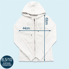 Lade das Bild in den Galerie-Viewer, Abercrombie &amp; Fitch Zip Hoodie 00er made in the Philippines, weiß, S

