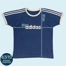 Lade das Bild in den Galerie-Viewer, Adidas T-Shirt "ringer" 2004, blau, M Damen
