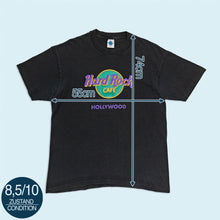 Lade das Bild in den Galerie-Viewer, Hard Rock Cafe T-Shirt "Hollywood" 90er single stitch Made in the USA, schwarz, L/XL
