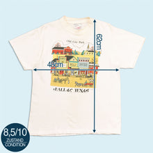 Lade das Bild in den Galerie-Viewer, Oneita Power T T-Shirt "Dallas Texas" 1990 single stitch Made in the USA, weiß, S/M
