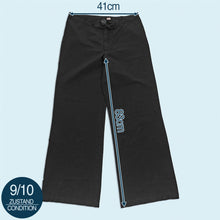 Lade das Bild in den Galerie-Viewer, Pash Hose dünn "flaired/wide leg" 90er/00er Made in EEC, schwarz, 32/32 Damen
