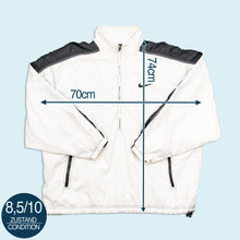 Lade das Bild in den Galerie-Viewer, Nike Trainingsjacke/Quarter Zip 90er, weiß, XL breit
